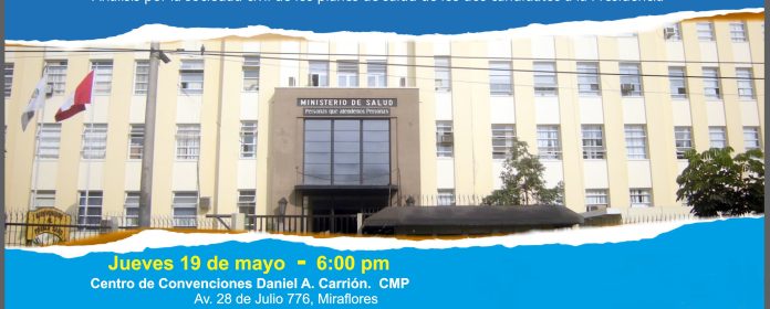 Este 19 de mayo, se realizará un conversatorio sobre la agenda en salud. Foto: Afiche promocional.