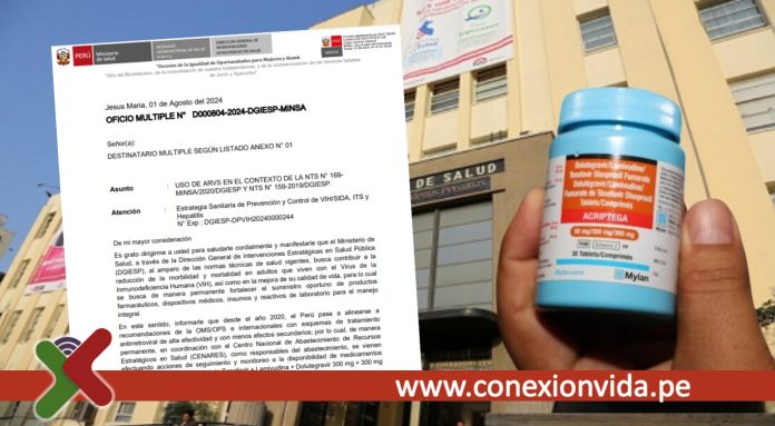 Minsa descarta cambio de tratamientos para VIH pese a evidencias